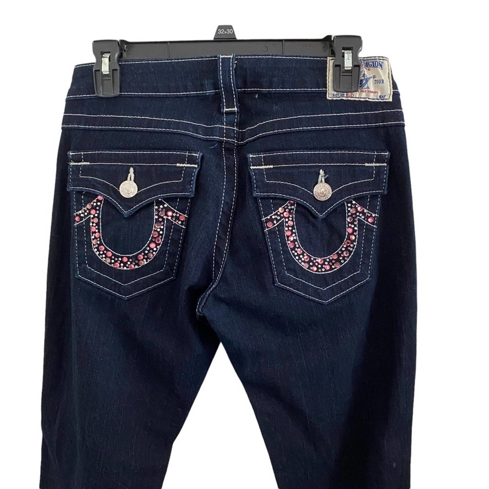 True Religion Denim W/ Pink Swarovski Crystal Back Pockets 29